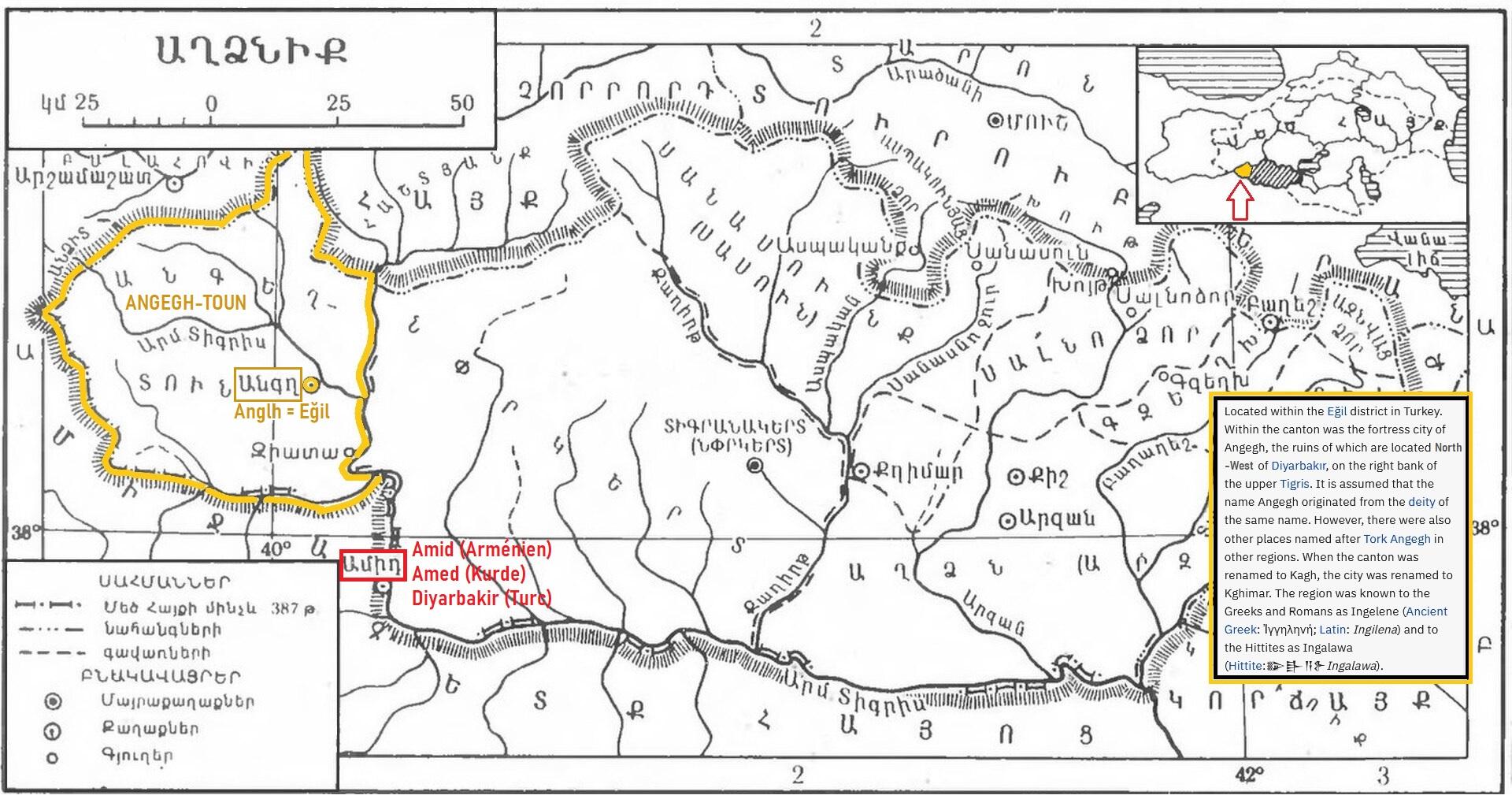 Angegh division administrative d aghdznik armenie occidentale