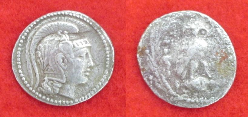 Athenes tetradrachme stephanophore