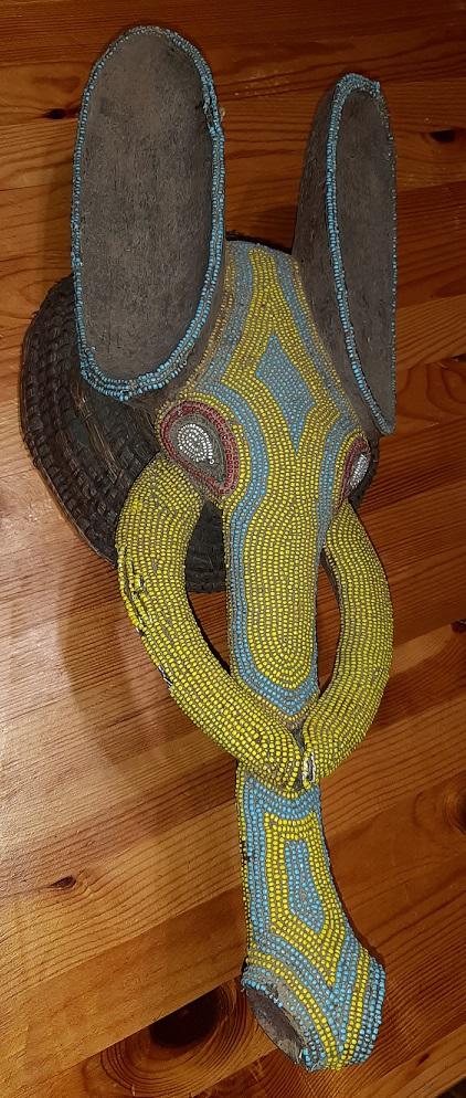 Bamileke masque elephant heaume