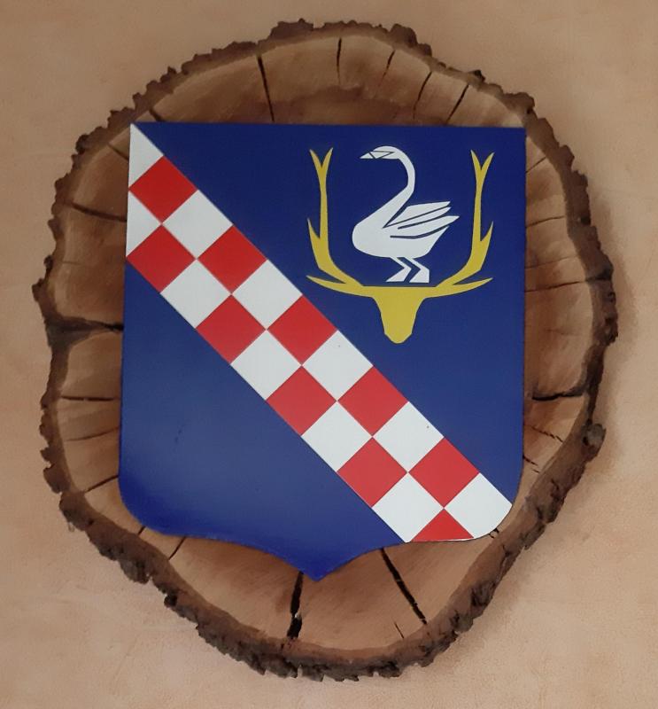 Blason de lambermont sur souche prunier