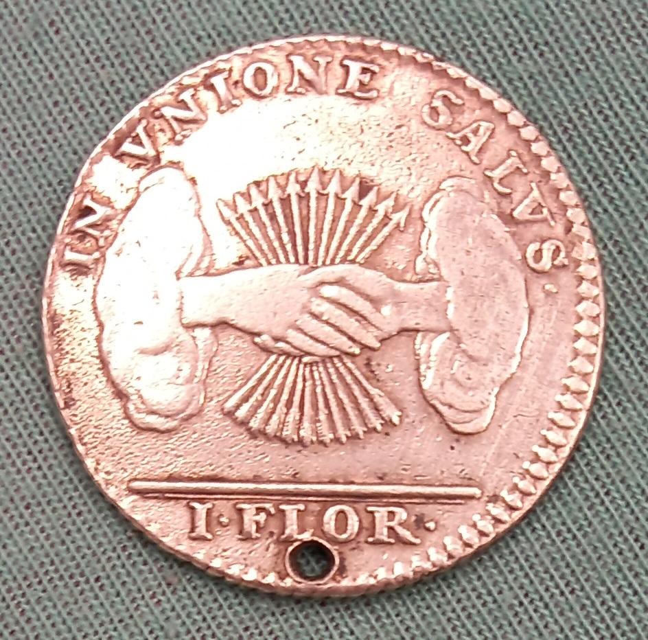Florin 1790 etats belg unis in unione salus