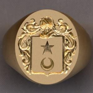 Lange blason d apres burke s general armory bague vendue a new york