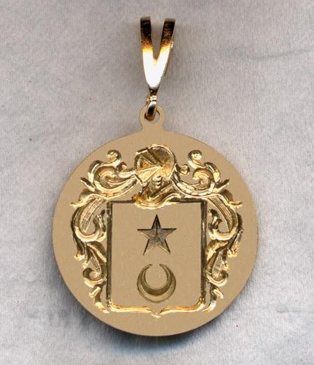 Lange blason d apres burke s general armory pendentif vendu a new york