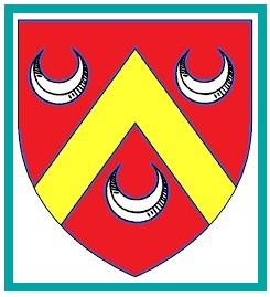Lange blason famille de lange du nivernais turquoise