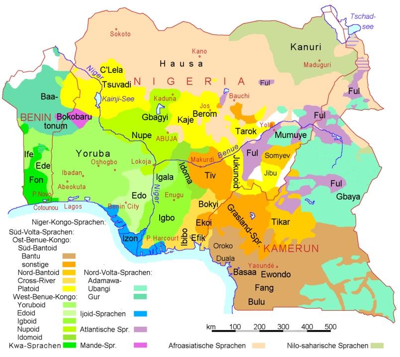Langues et groupes linguistiques cameroun nigeria benin wikipedia