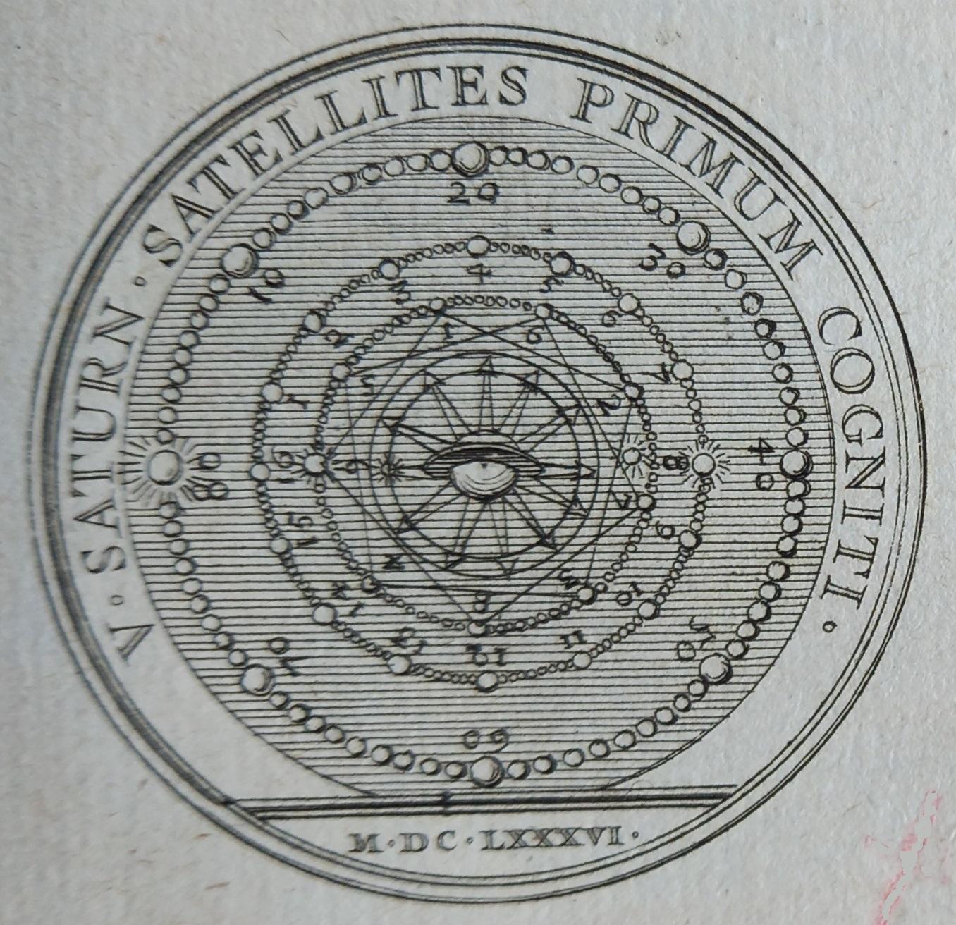 Louis xiv medaille satellites saturne