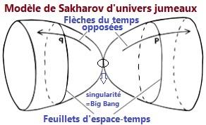 Modele de sakharov univers jumeaux