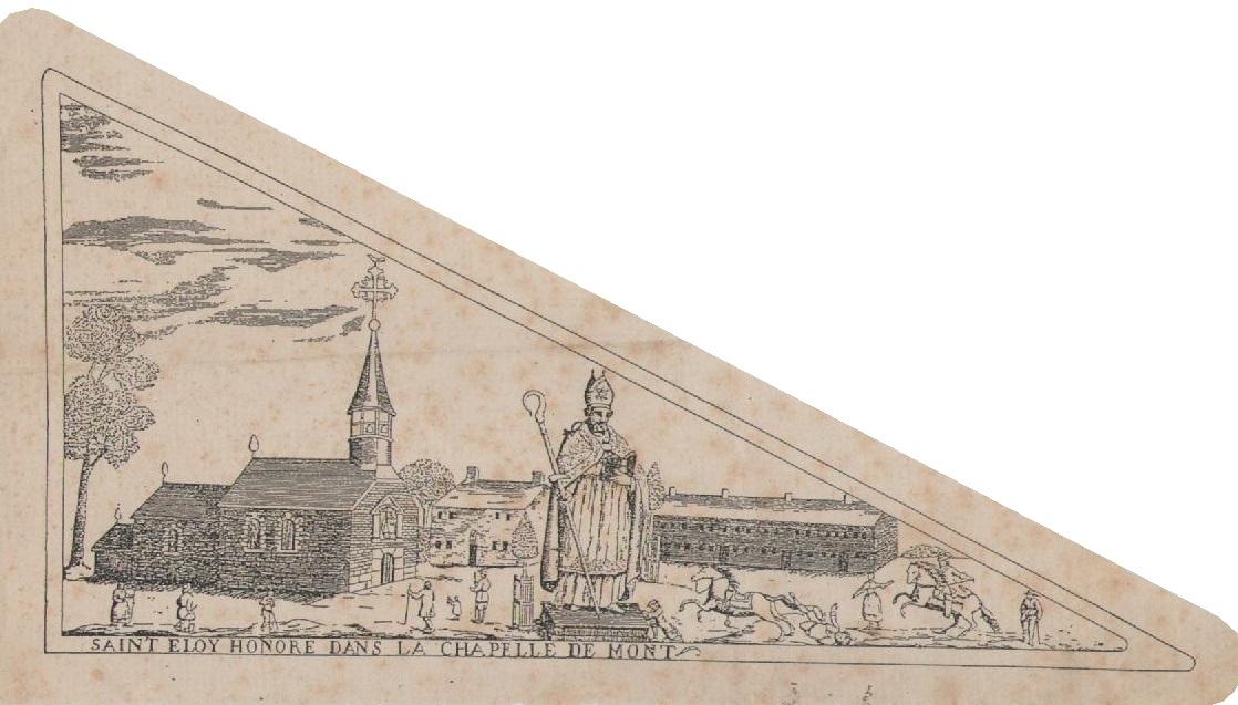 Mont dison 1653 chapelle gravure saint eloy