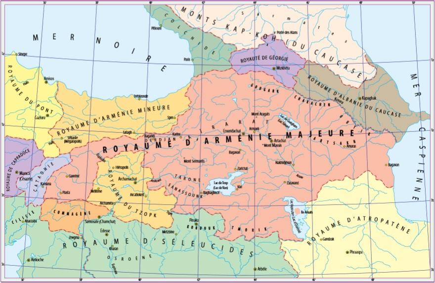 Royaumes armeniens ii siecle av jc dont sophene tsopk