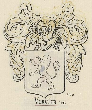 Vervier de vervier petit armorial liegeois lohest argent lion azur