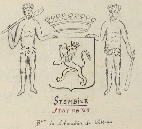 Vervier ou stembert stembier de wideux d argent au lion d azur lohest